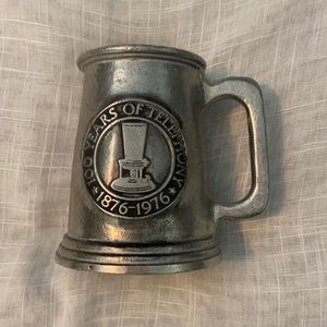 Vintage Pewter Telephony Beer Mug/Stein-Made In USA by Dura-Cast